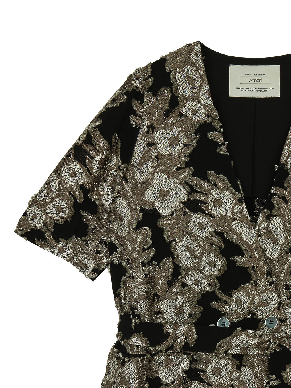 CUT JACQUARD JACKET SET UP