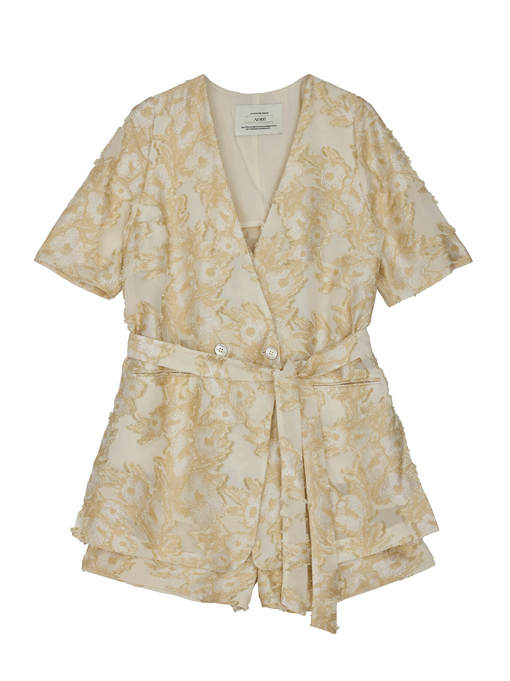 CUT JACQUARD JACKET SET UP