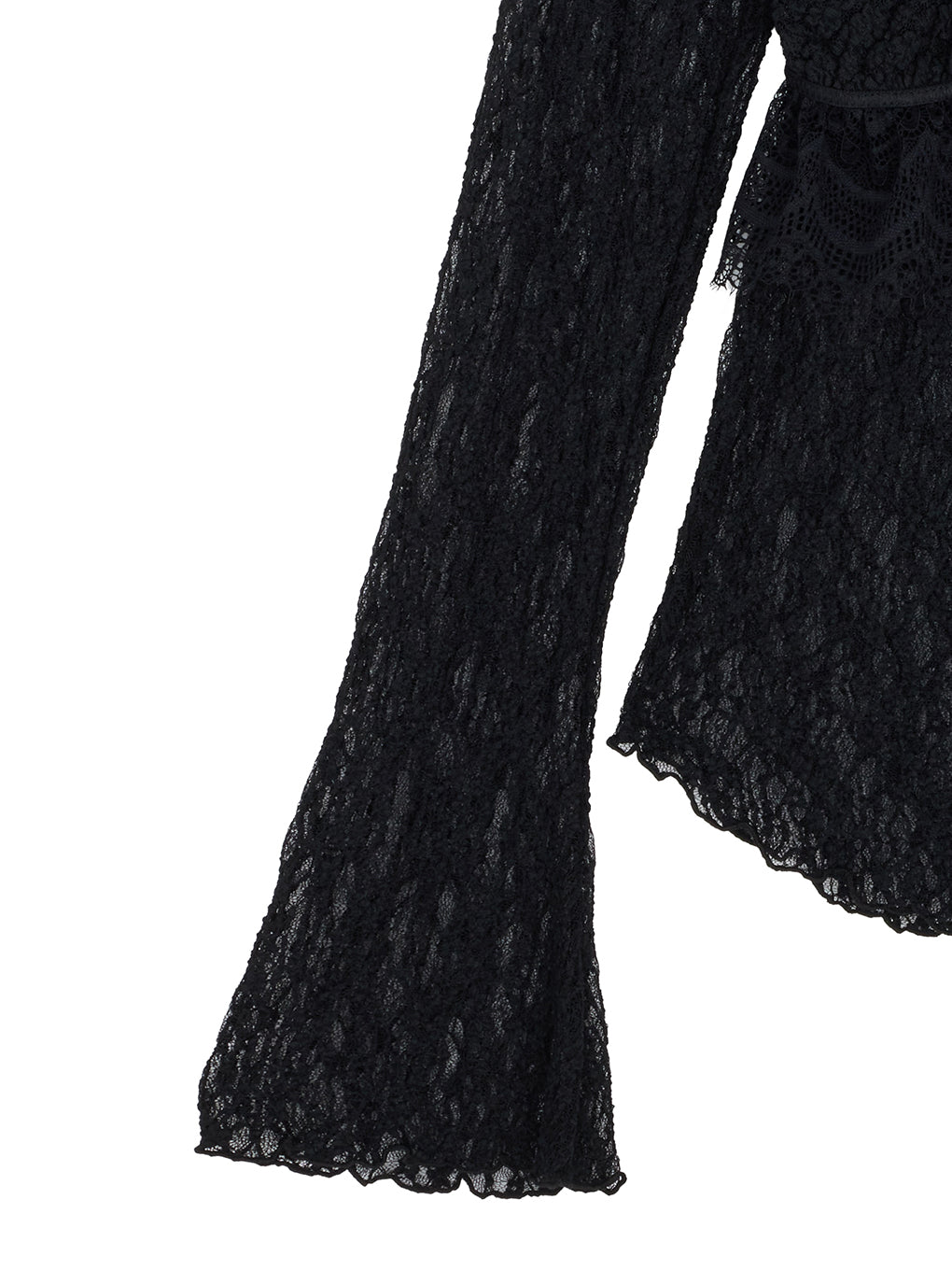 CUT LACE BUSTIER SET TOP