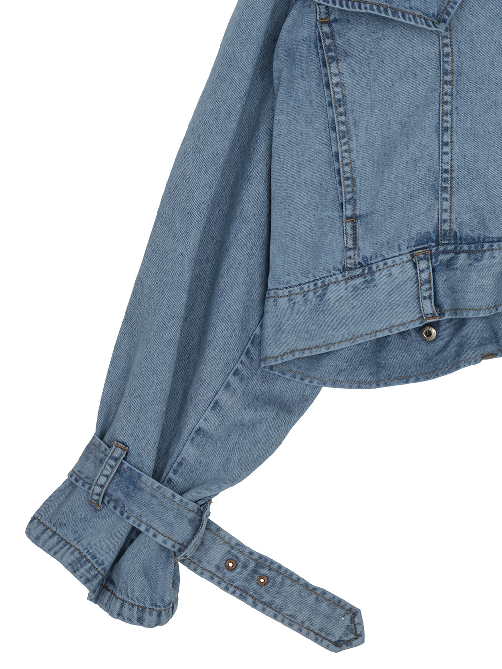 TENCEL DENIM SHORT TRENCH COAT