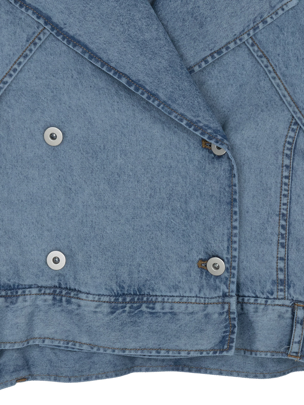 TENCEL DENIM SHORT TRENCH COAT