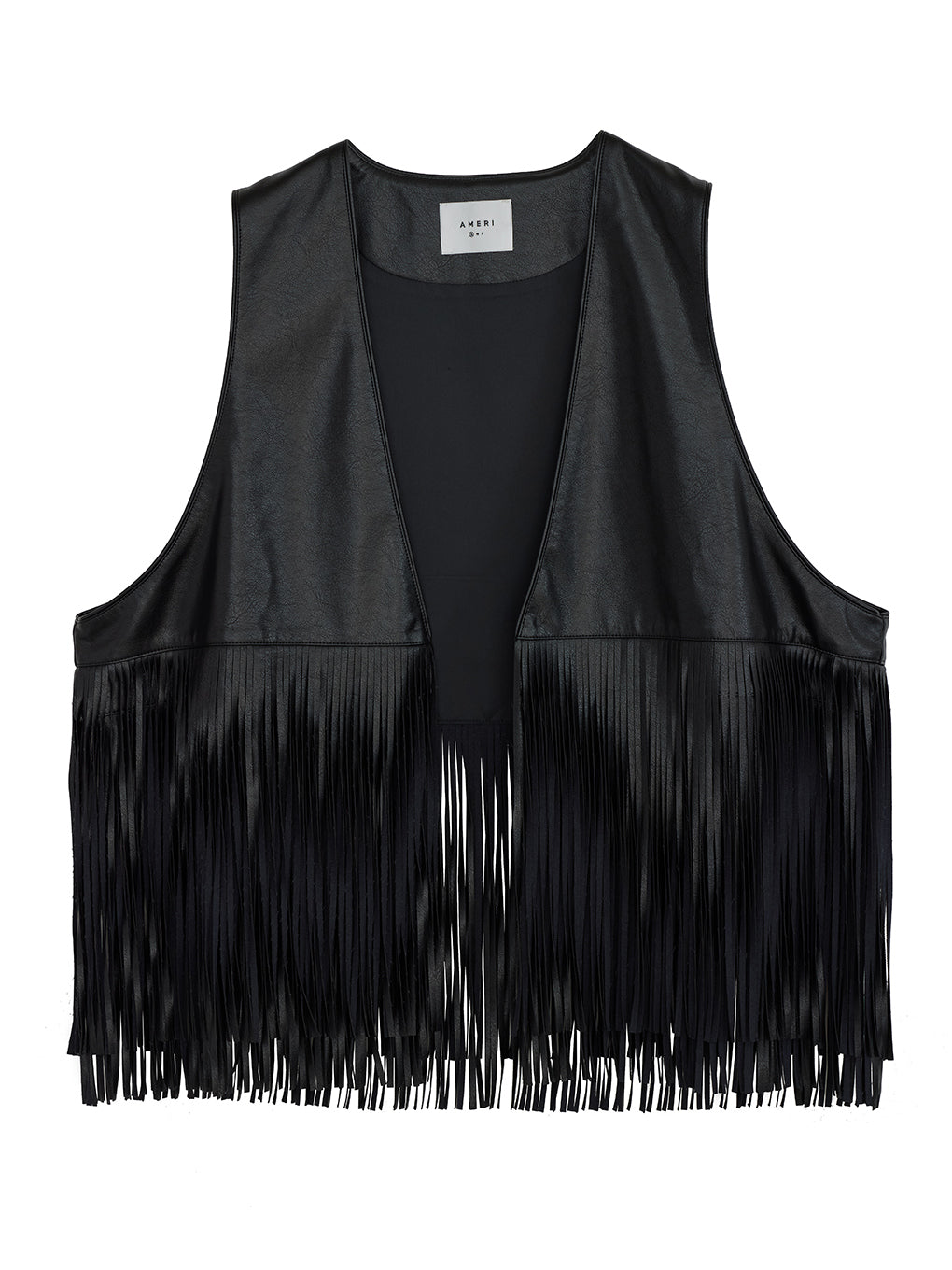 FRINGE VEST SET SUEDE JACKET