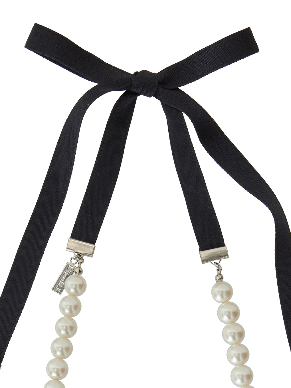 Bijou R.I Ribbon Pearl Necklace