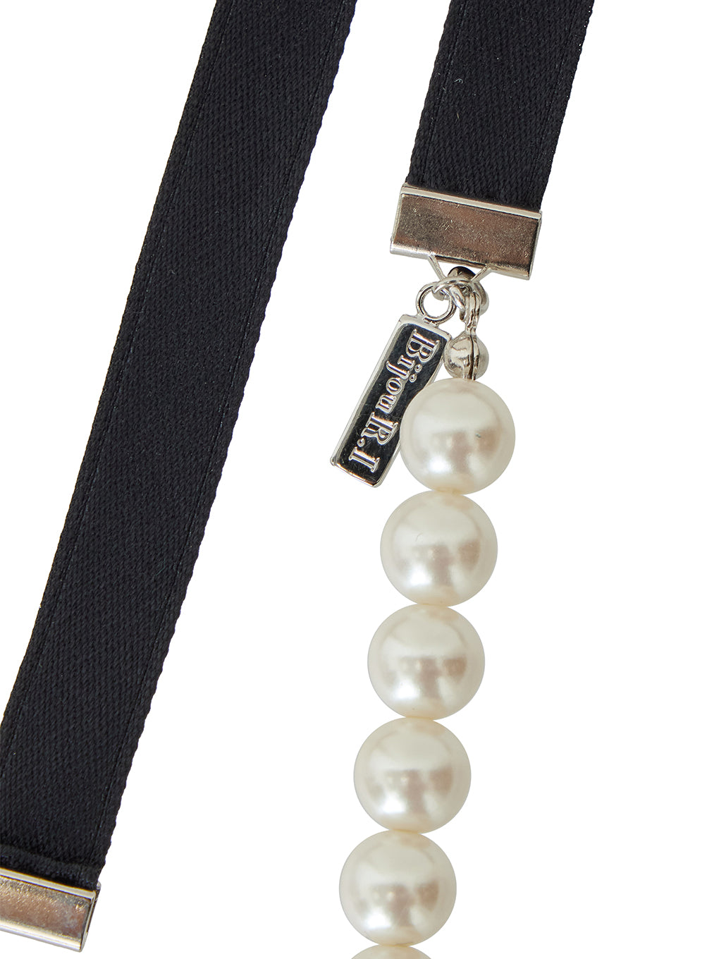 Bijou R.I Ribbon Pearl Necklace