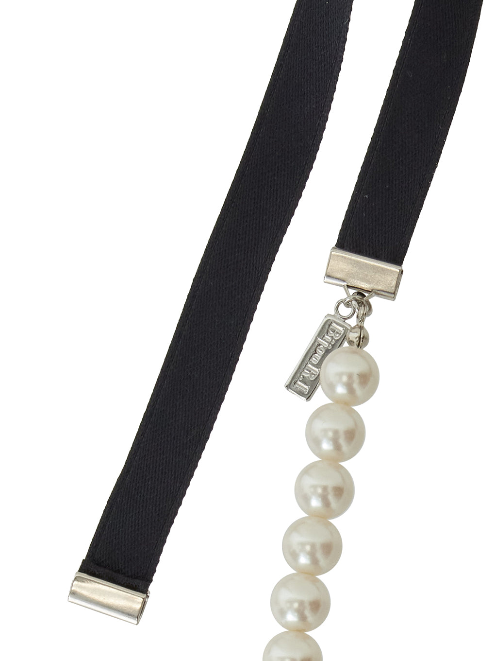 Bijou R.I Ribbon Pearl Necklace