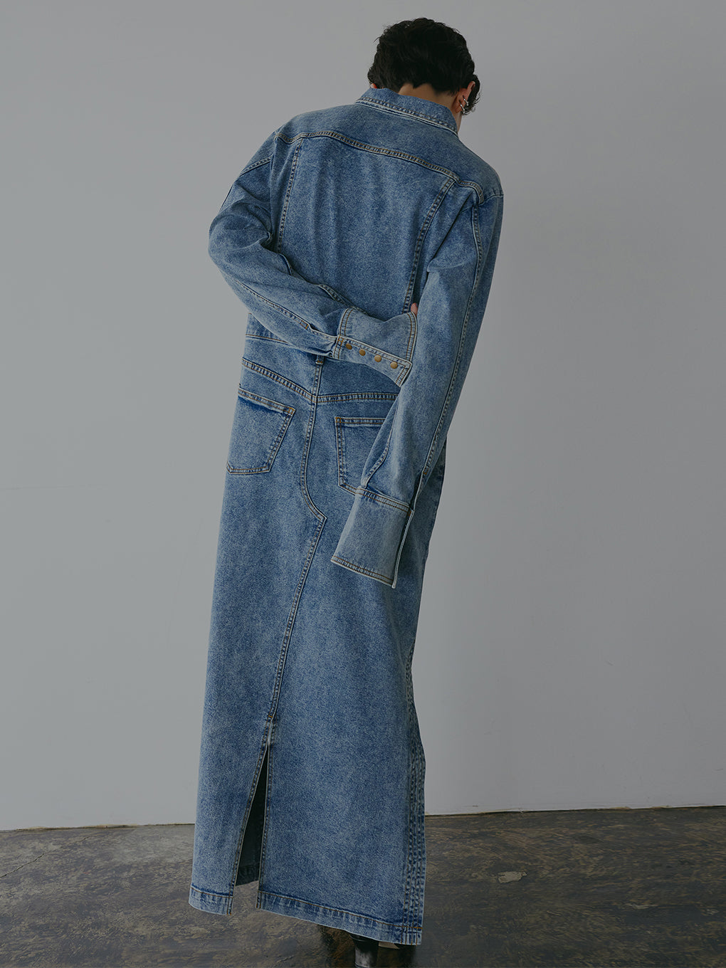 I LINE DENIM SHIRT DRESS