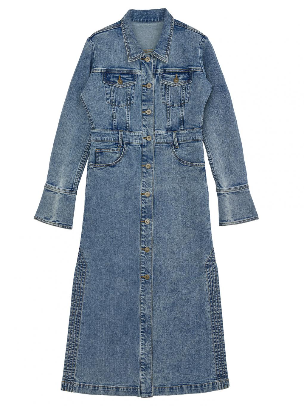 I LINE DENIM SHIRT DRESS