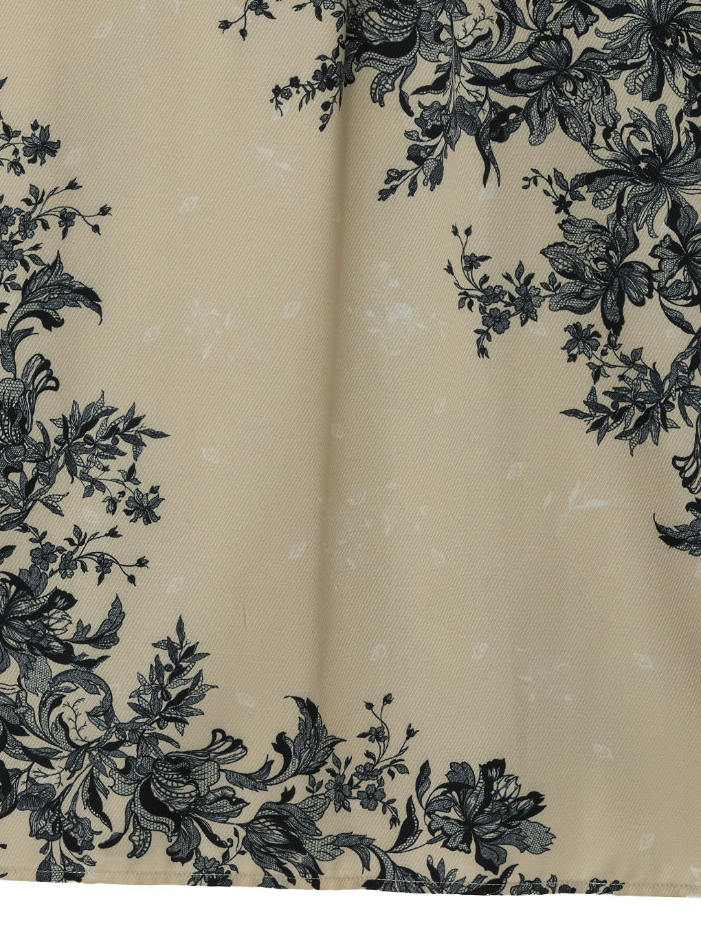FLORAL LACE SCARF PRINT SHIRT