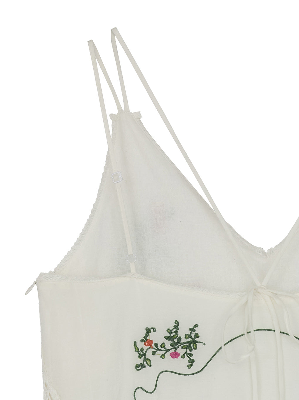 VINTAGE TABLECLOTH EMBROIDERY CAMI DRESS