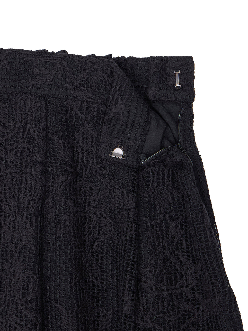 MESH DAMASK EMBROIDERY PANTS