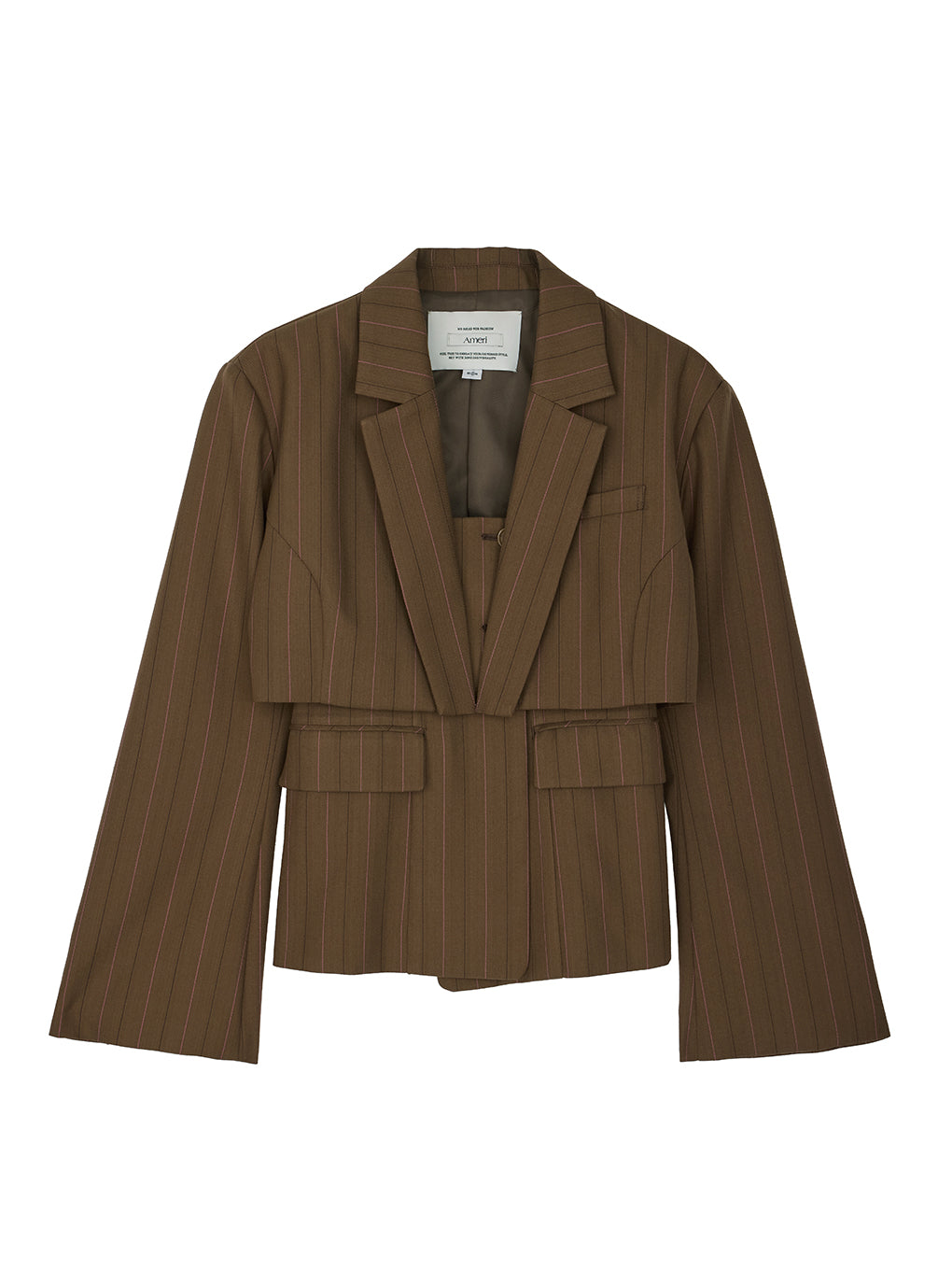 DEFORMATION PINSTRIPE JACKET