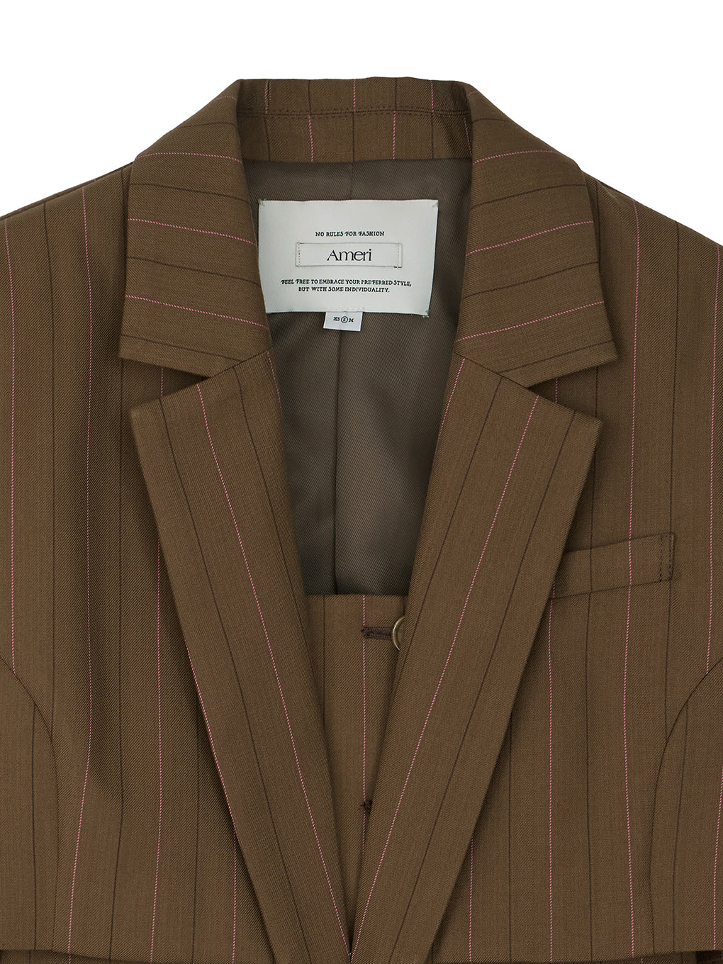 DEFORMATION PINSTRIPE JACKET