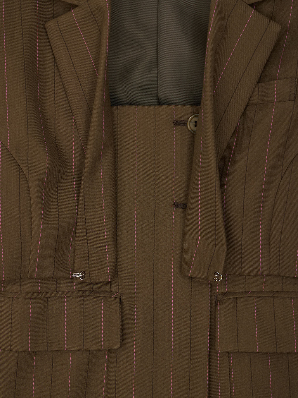 DEFORMATION PINSTRIPE JACKET
