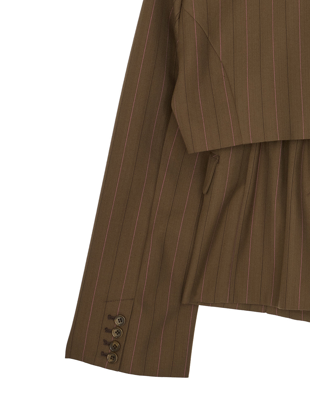 DEFORMATION PINSTRIPE JACKET