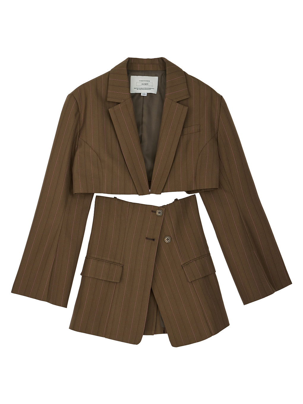 DEFORMATION PINSTRIPE JACKET