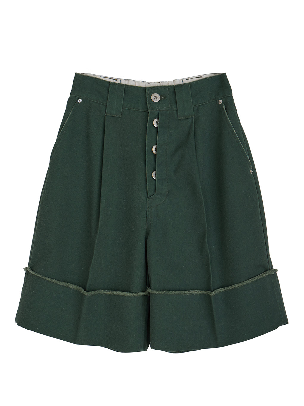 専用♥Ameri EASY TUCK HALF PANTS 　アイボリー M ànuke - タックハーフパンツ (アイボリー) Tuck Half Pants (Ivory