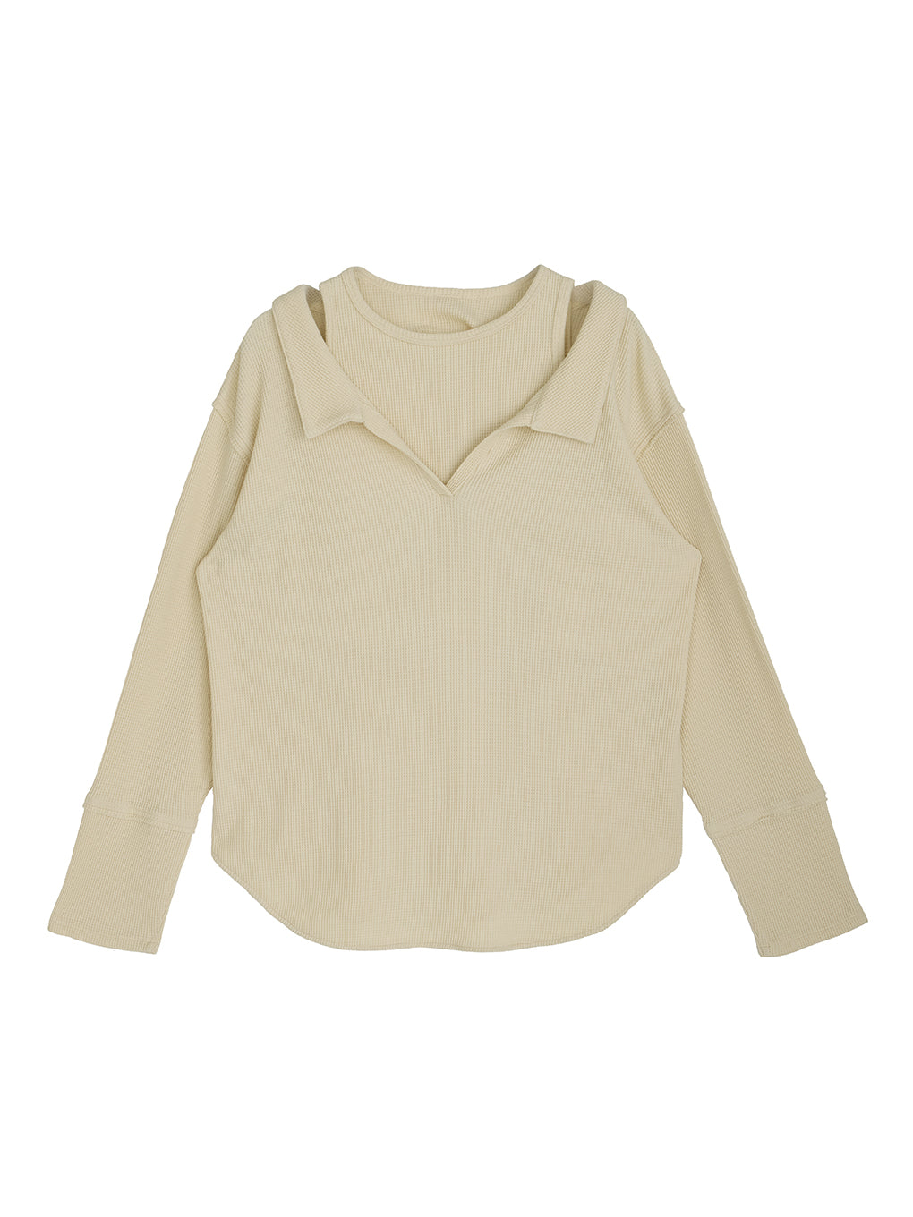 WAFFLE LAYERED DESIGN CUT TOP