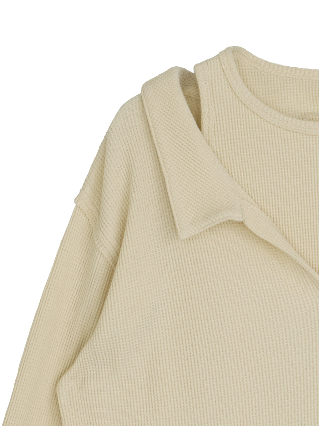 WAFFLE LAYERED DESIGN CUT TOP