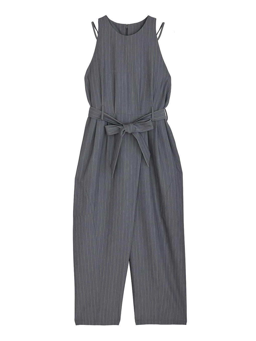 COLOR PINSTRIPE CURVY ROMPERS