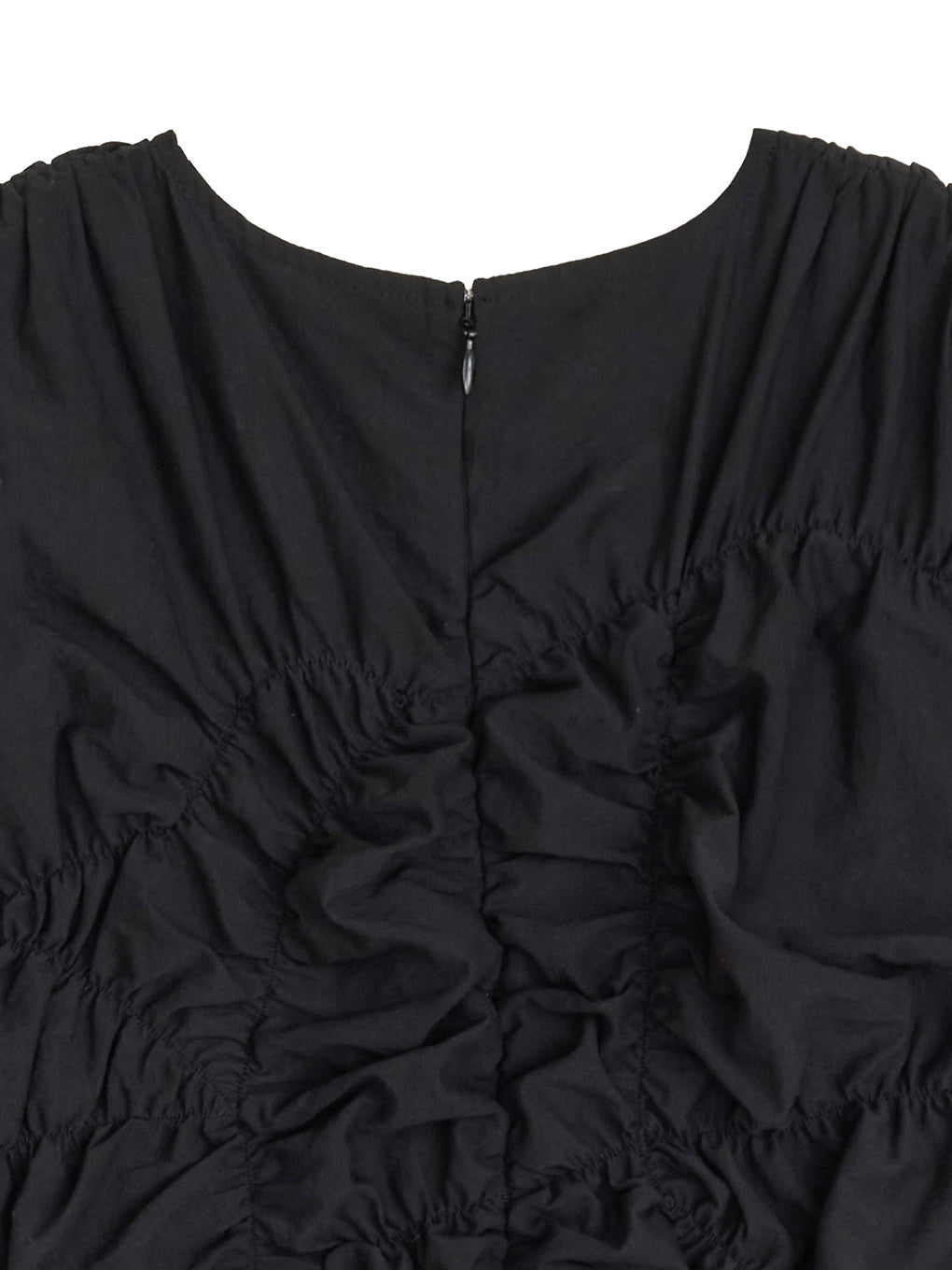 BUMPY GATHER FLARE DRESS