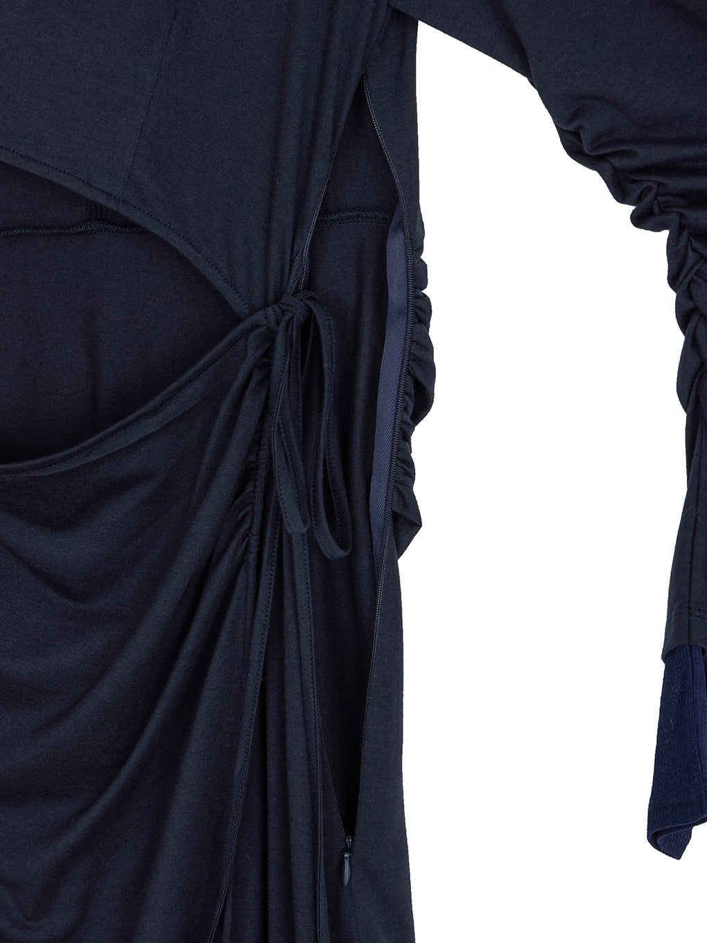 WAIST TIE LAYERD DRESS