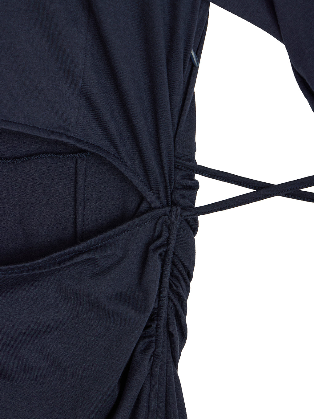 WAIST TIE LAYERD DRESS