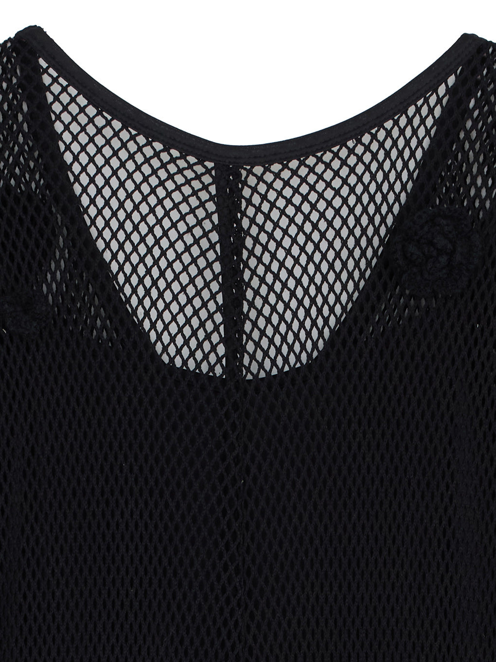 HAND 3D MOTIF MESH DRESS