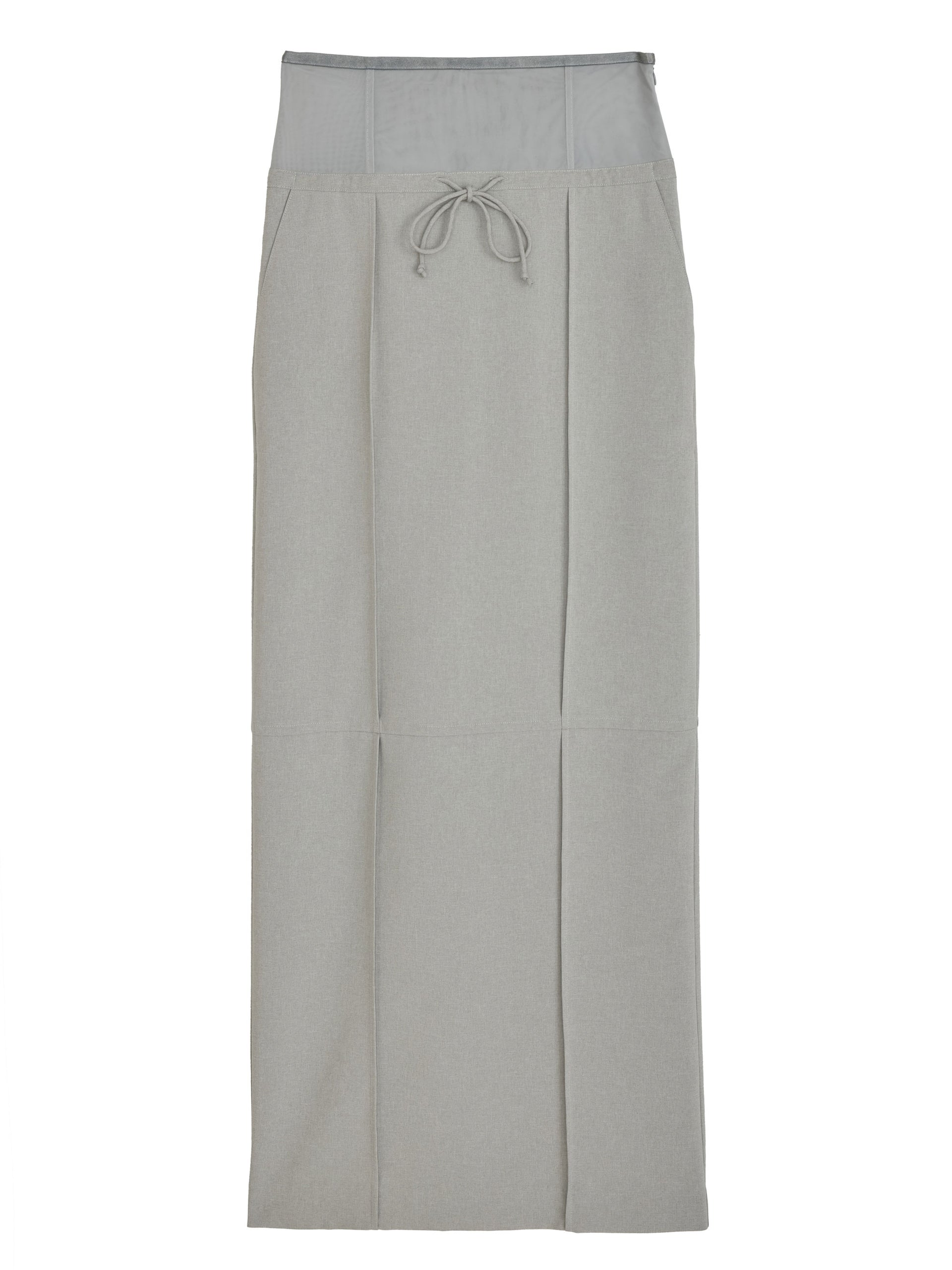 PIN TUCK PENCIL CORSET SKIRT
