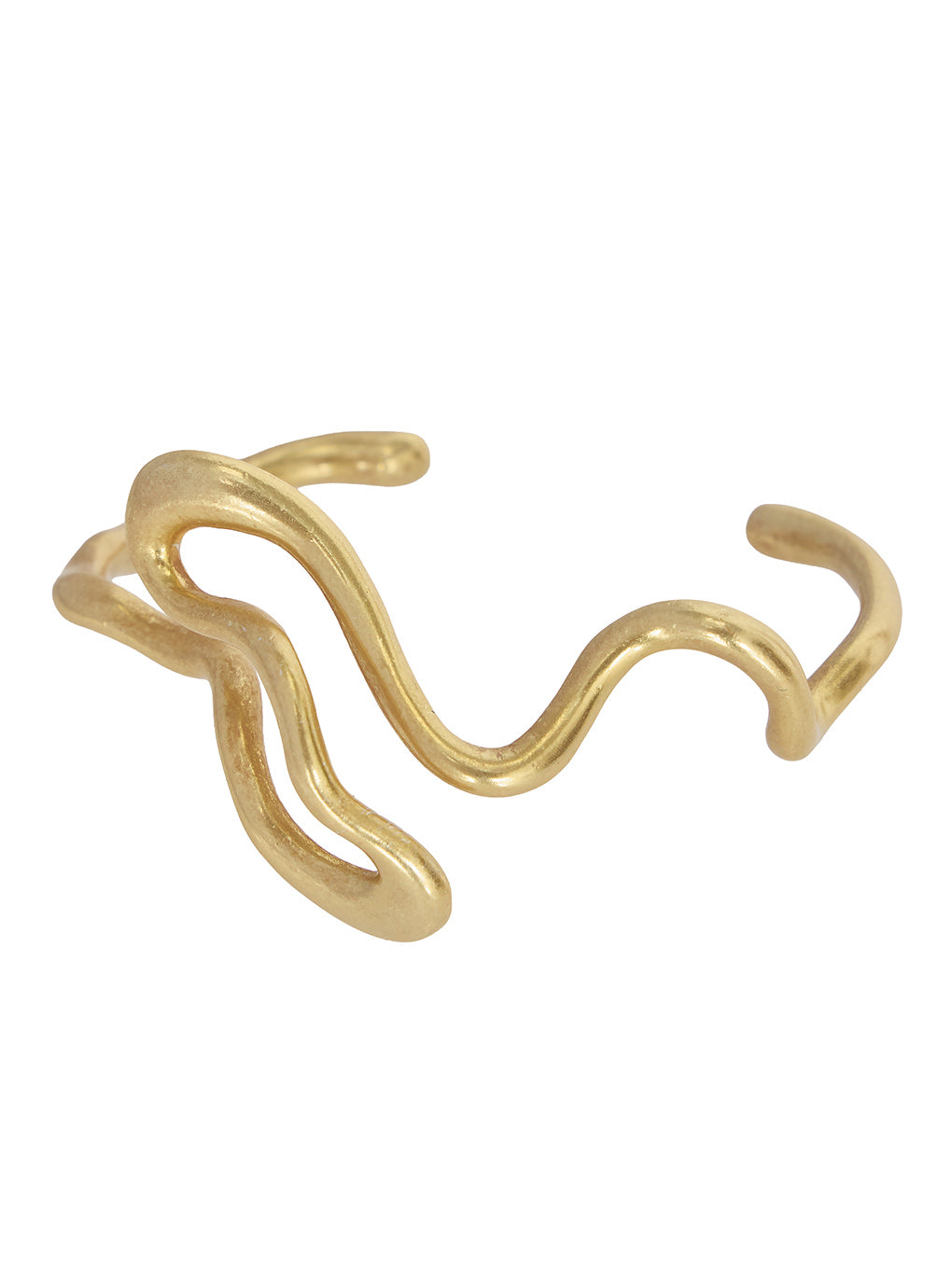 TWISTING WAVE DESIGN BANGLE