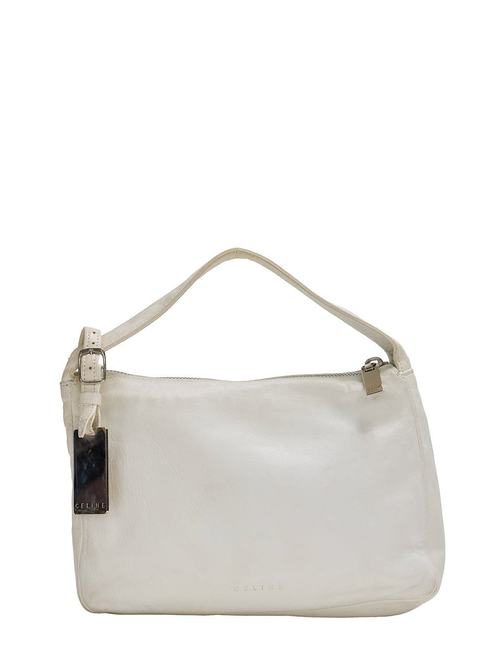 CELINE ロゴプレートハンドバッグ
