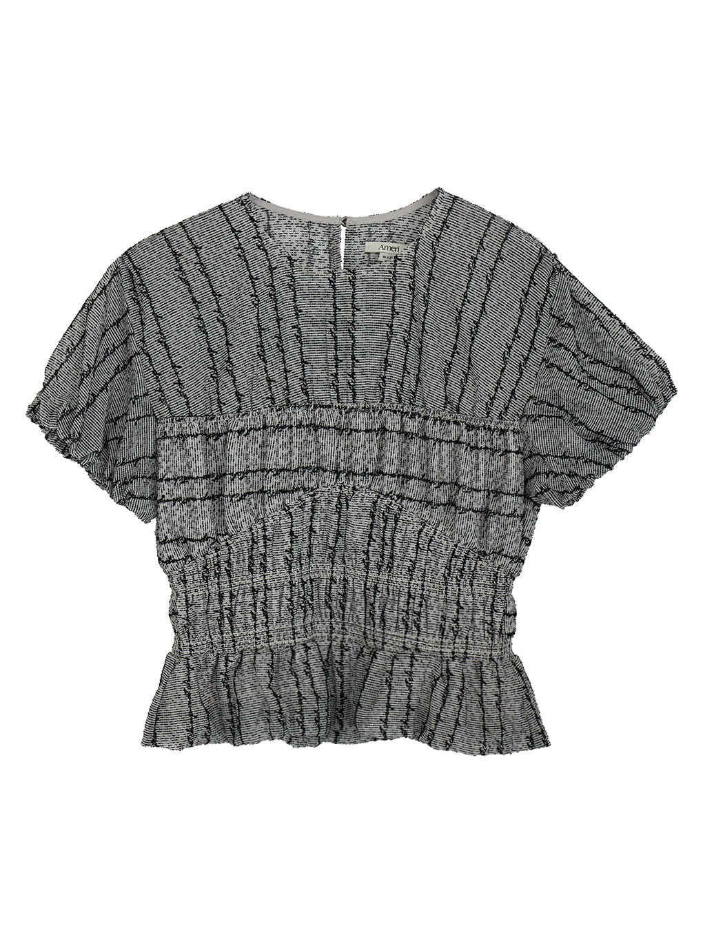 JERRY SHEER TWEED BLOUSE