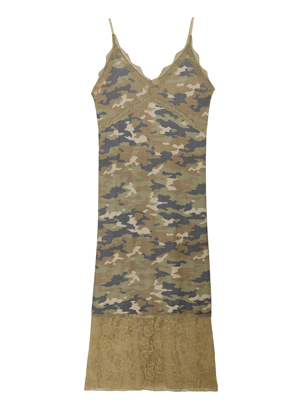 LACE TRIM CAMI DRESS