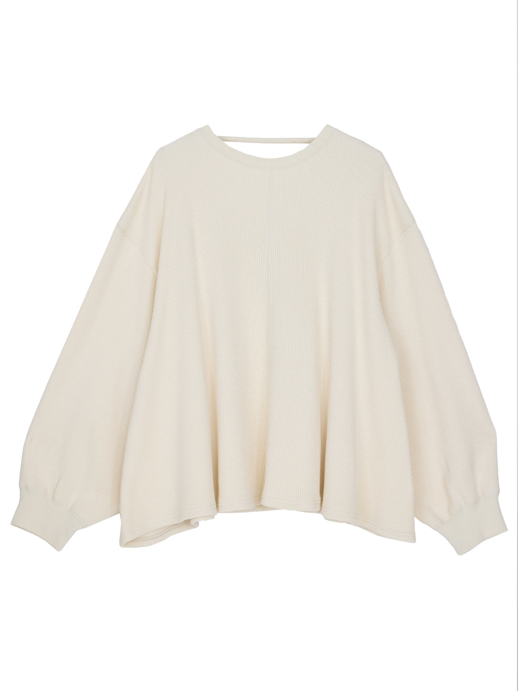 FUWAFUWA FLARE COTTON WAFFLE TOP