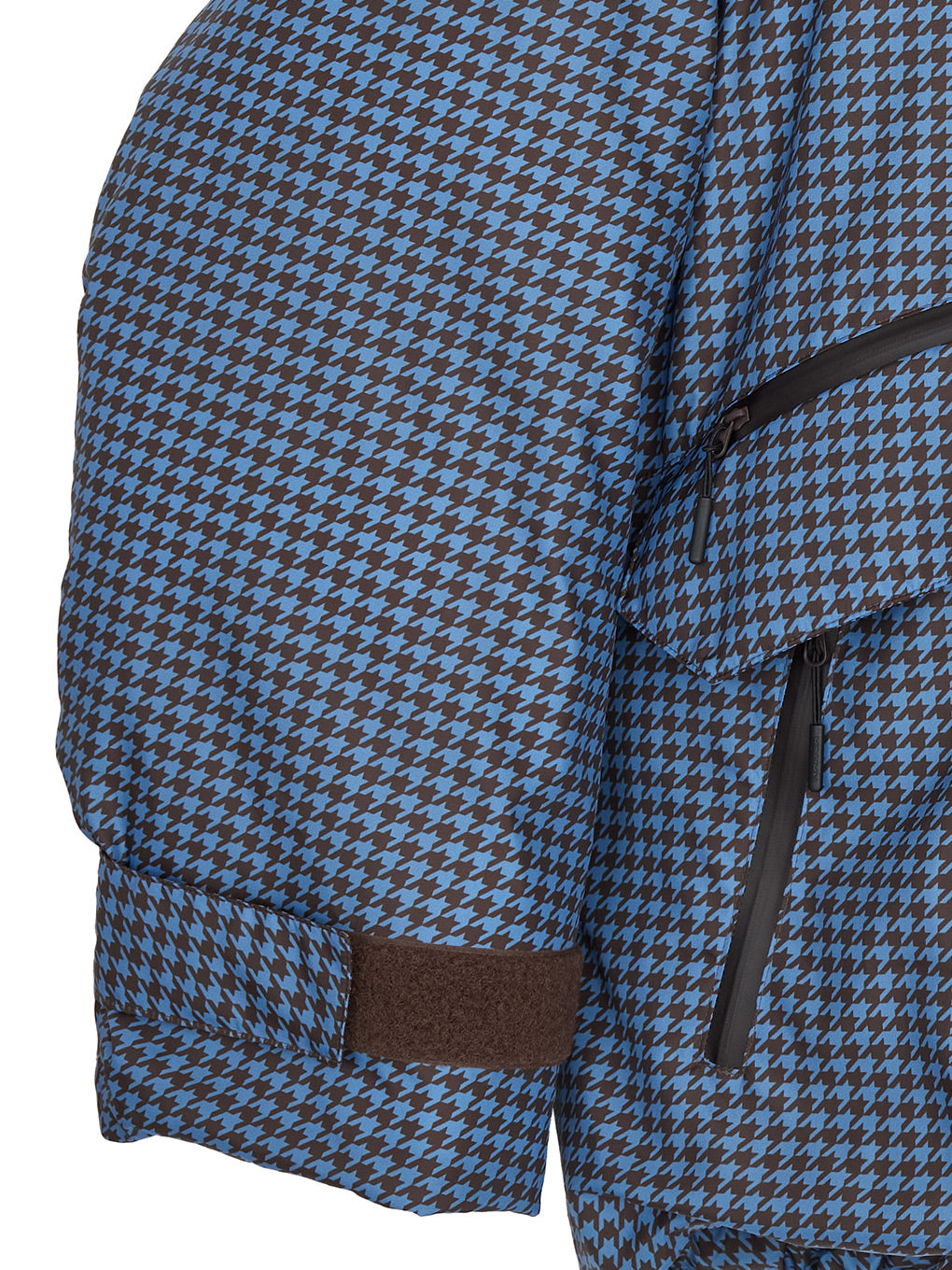 NANGA × Ameri POCKET HOUNDSTOOTH DOWN COAT