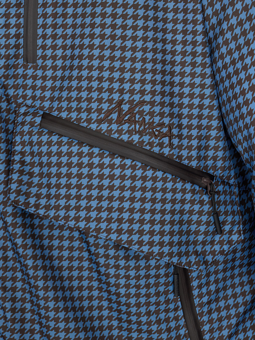 NANGA × Ameri POCKET HOUNDSTOOTH DOWN COAT
