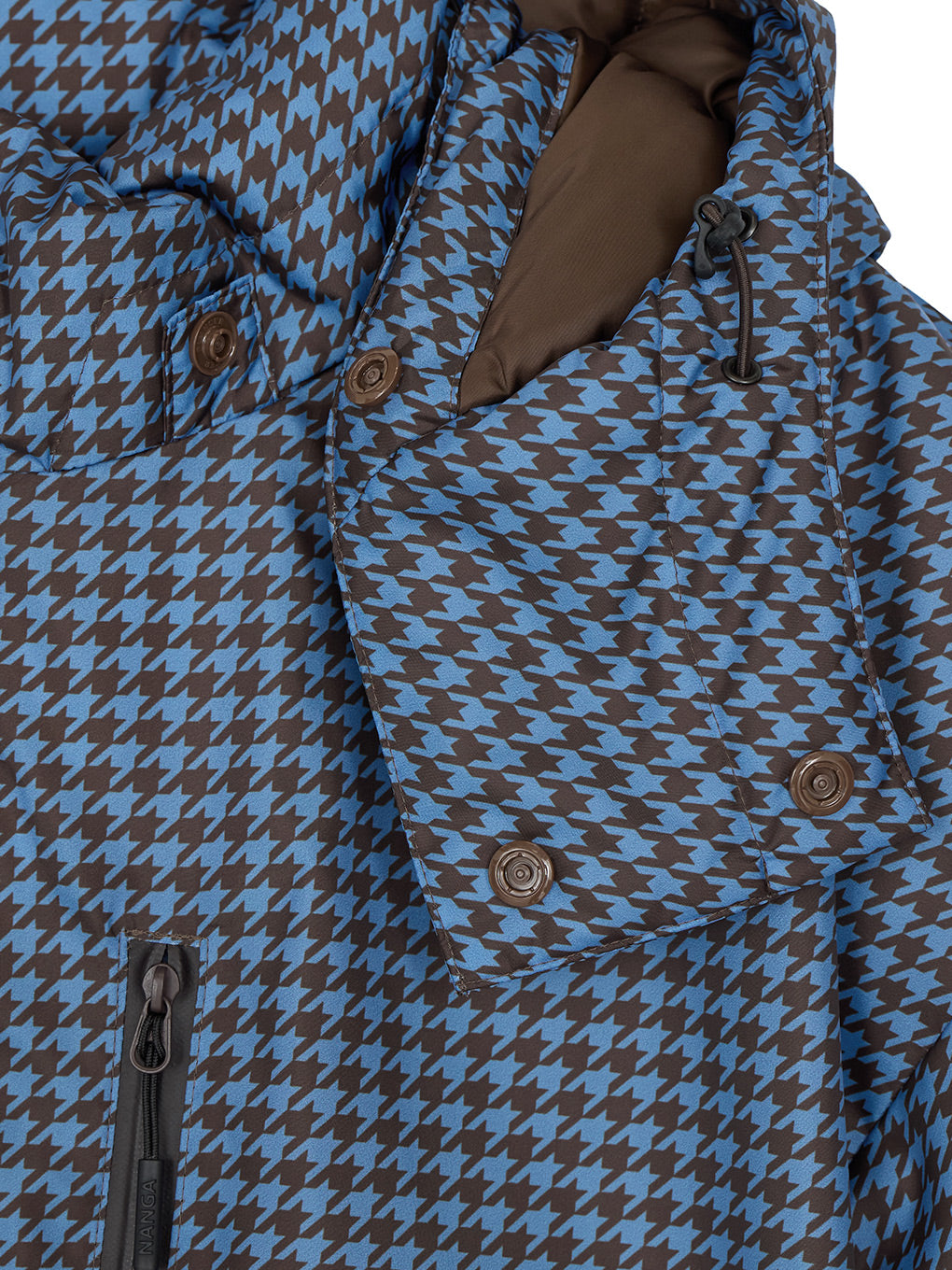 NANGA × Ameri POCKET HOUNDSTOOTH DOWN COAT