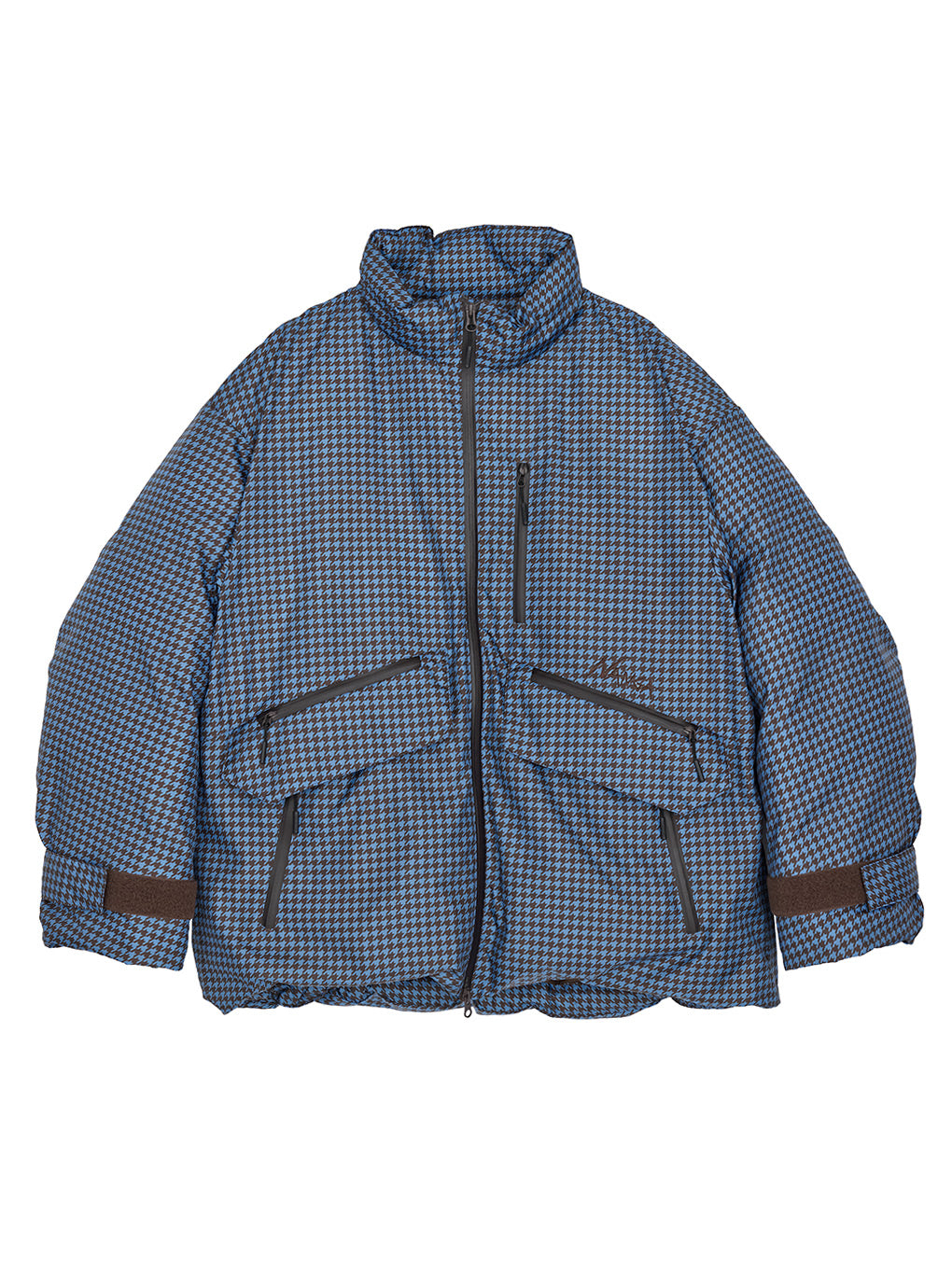 NANGA × Ameri POCKET HOUNDSTOOTH DOWN COAT