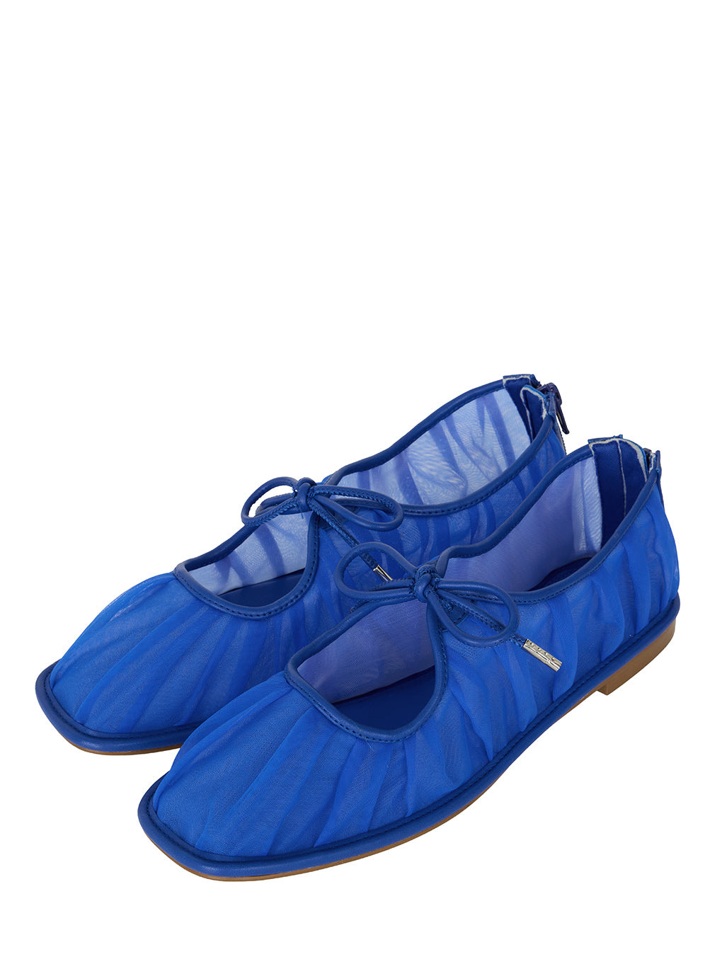 MESH RIBBON FLAT SHOES