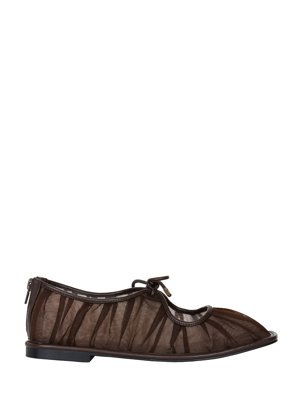 MESH RIBBON FLAT SHOES