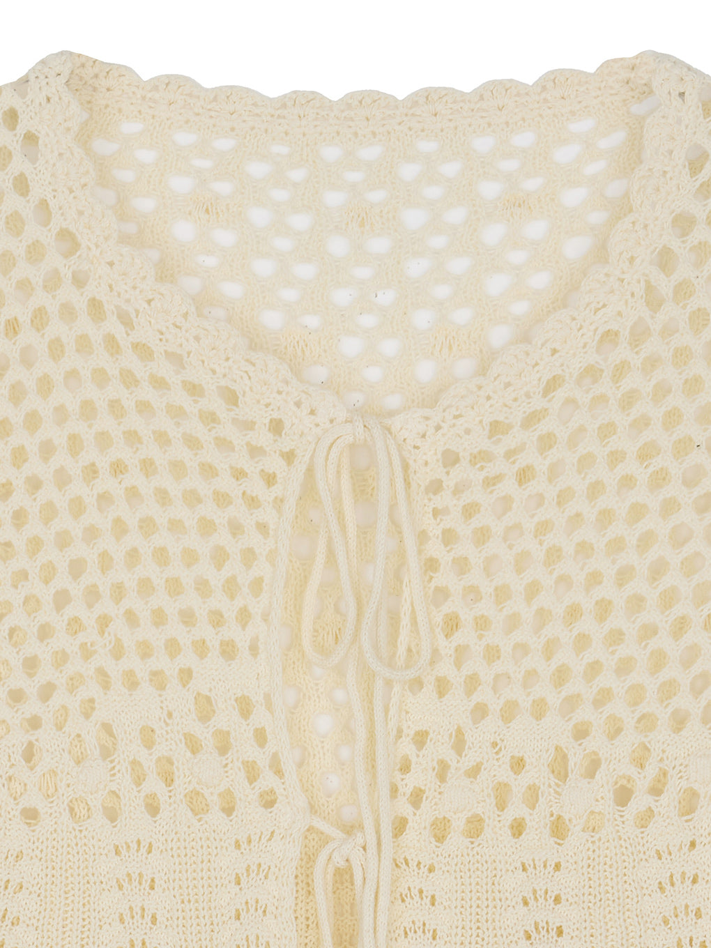 LADY CROCHET PEPLUM KNIT TOP