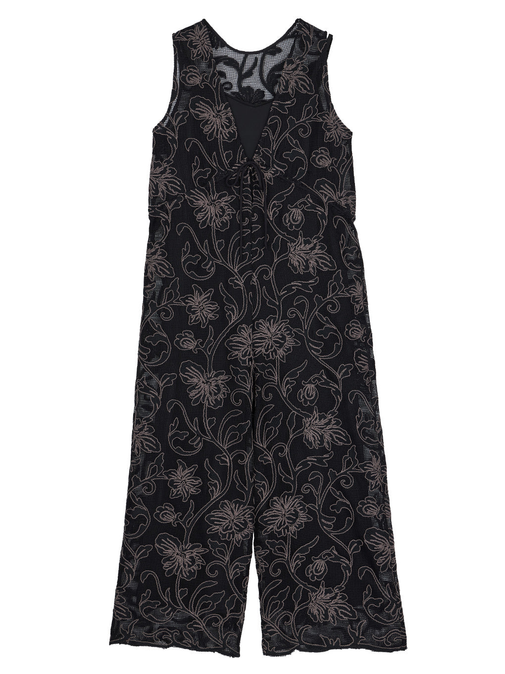 2WAY SILHOUETTE V NECK ROMPERS