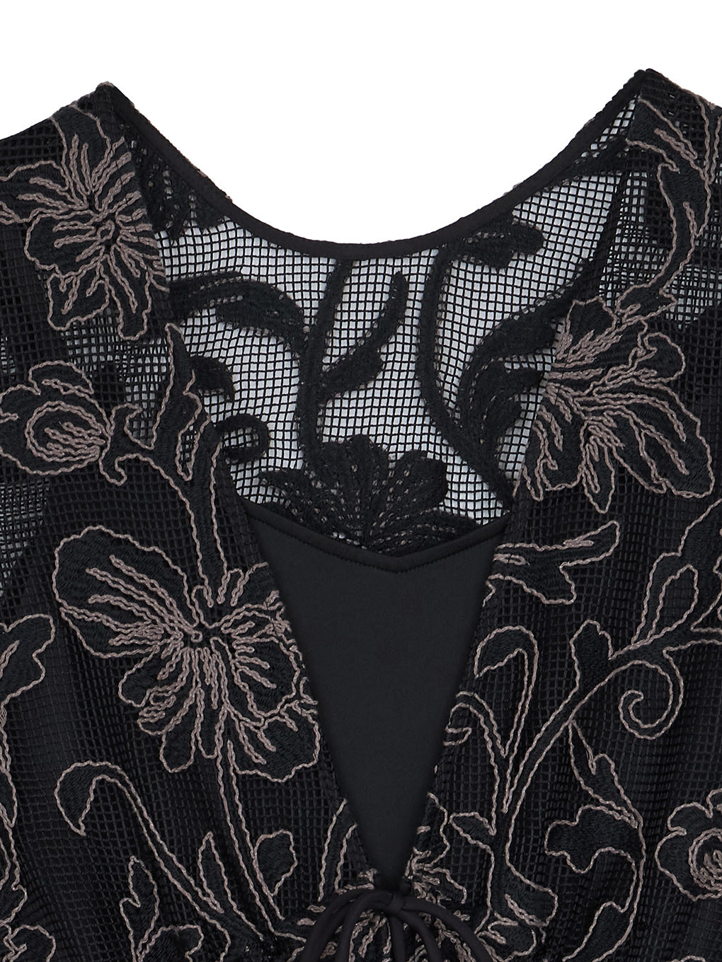 2WAY SILHOUETTE V NECK ROMPERS