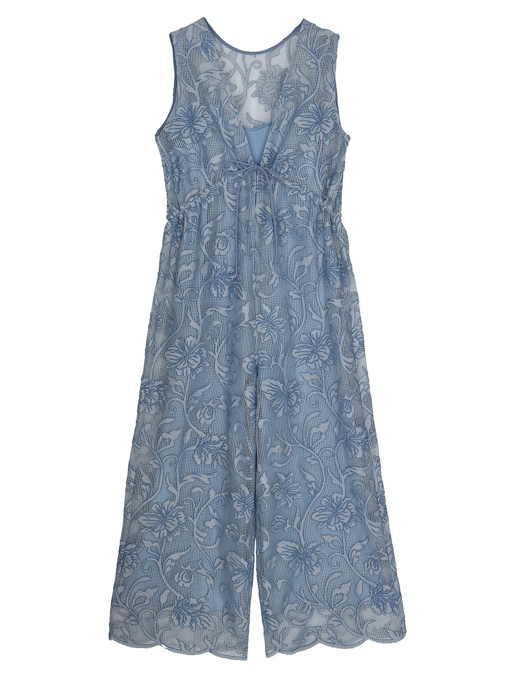 2WAY SILHOUETTE V NECK ROMPERS
