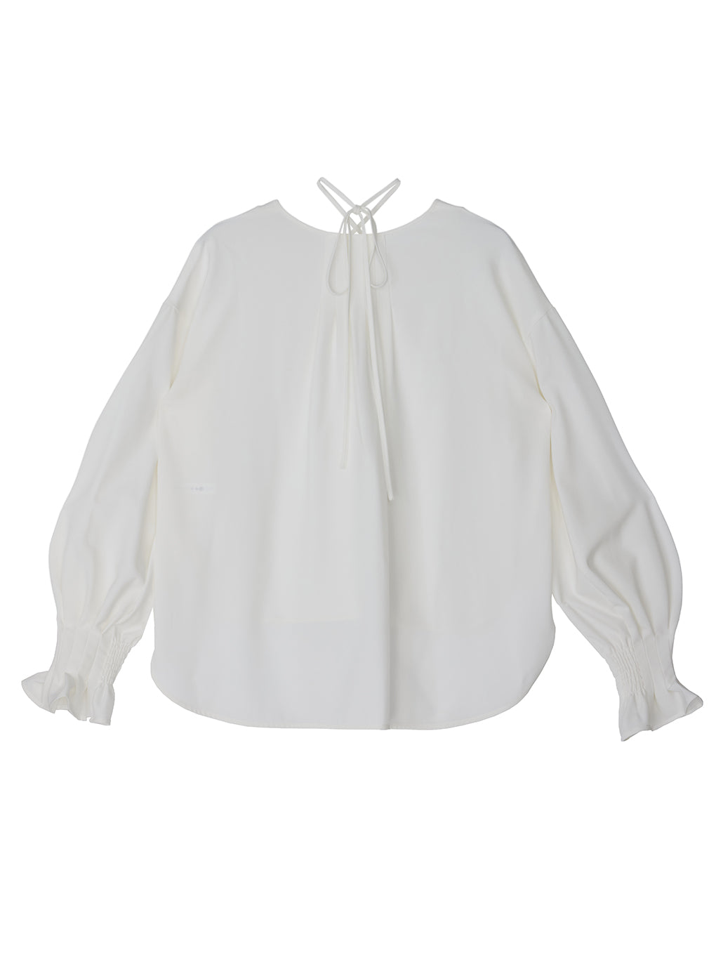 NECK RIBBON ARRANGE BLOUSE