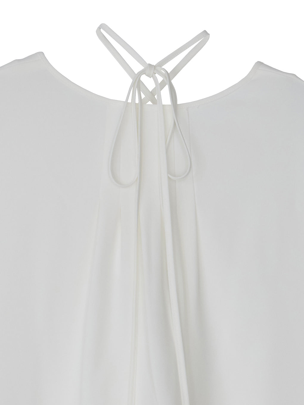 NECK RIBBON ARRANGE BLOUSE