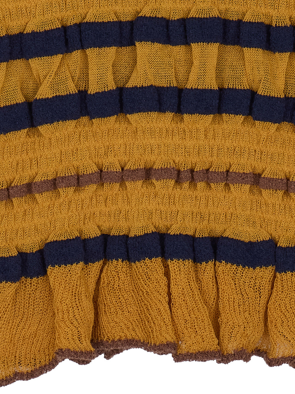 BUMPY MULTI BORDER KNIT TOP