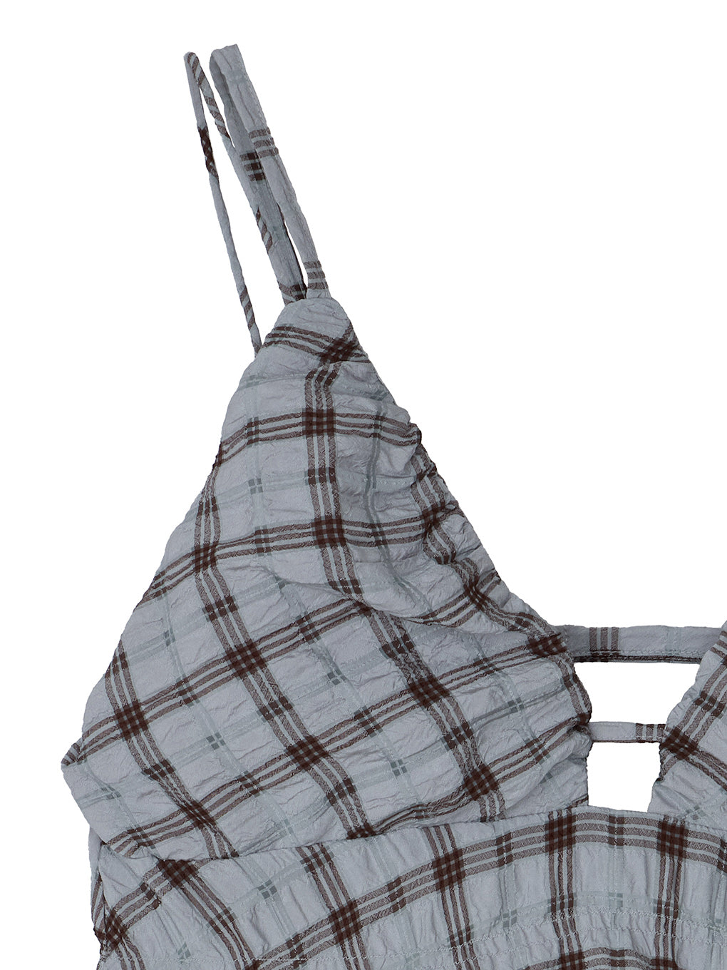 UNEVENNESS CHECK TUNIC TOP