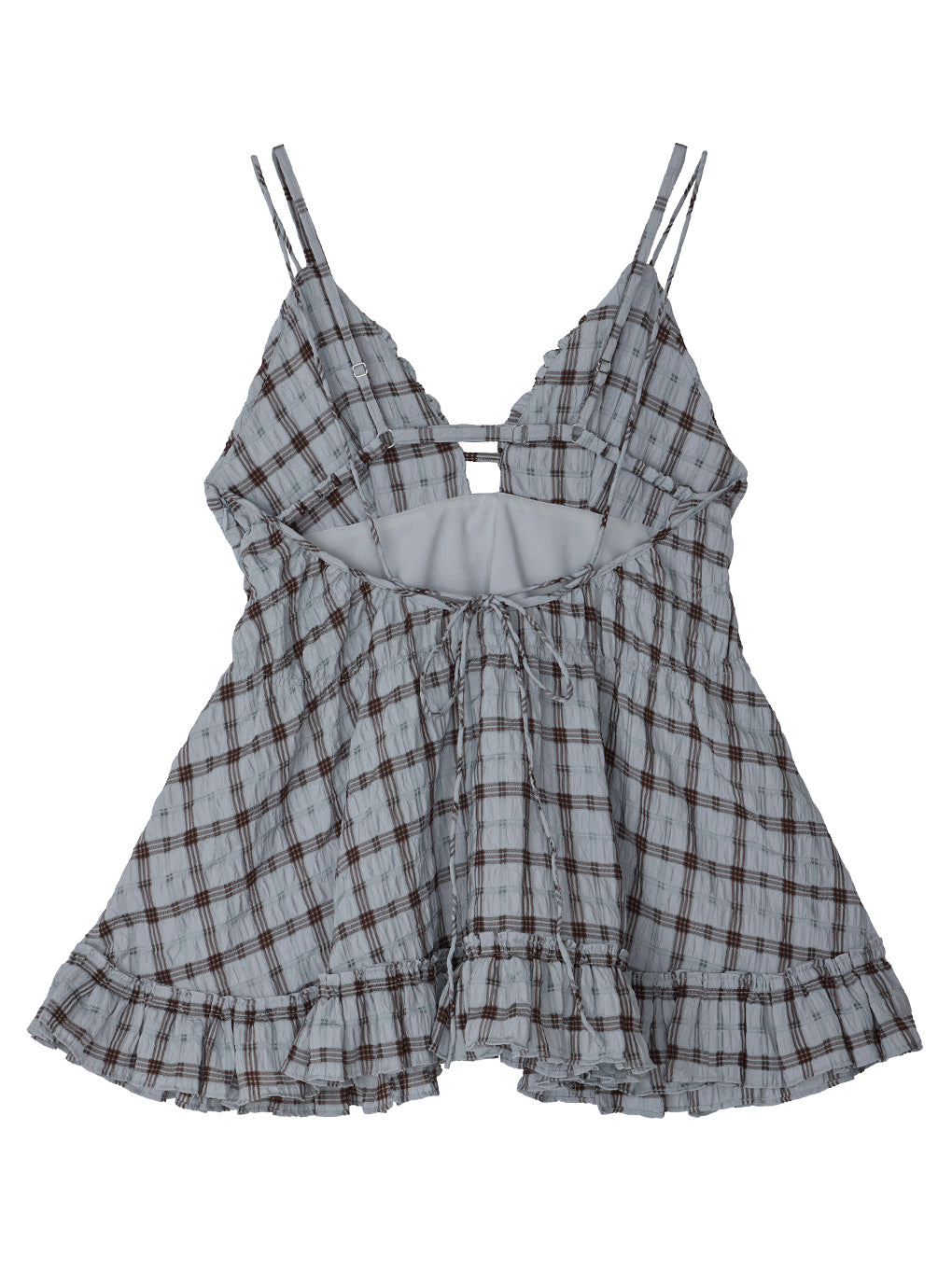 UNEVENNESS CHECK TUNIC TOP