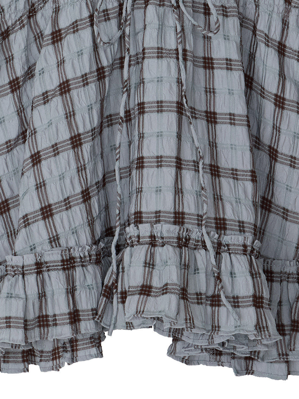 UNEVENNESS CHECK TUNIC TOP
