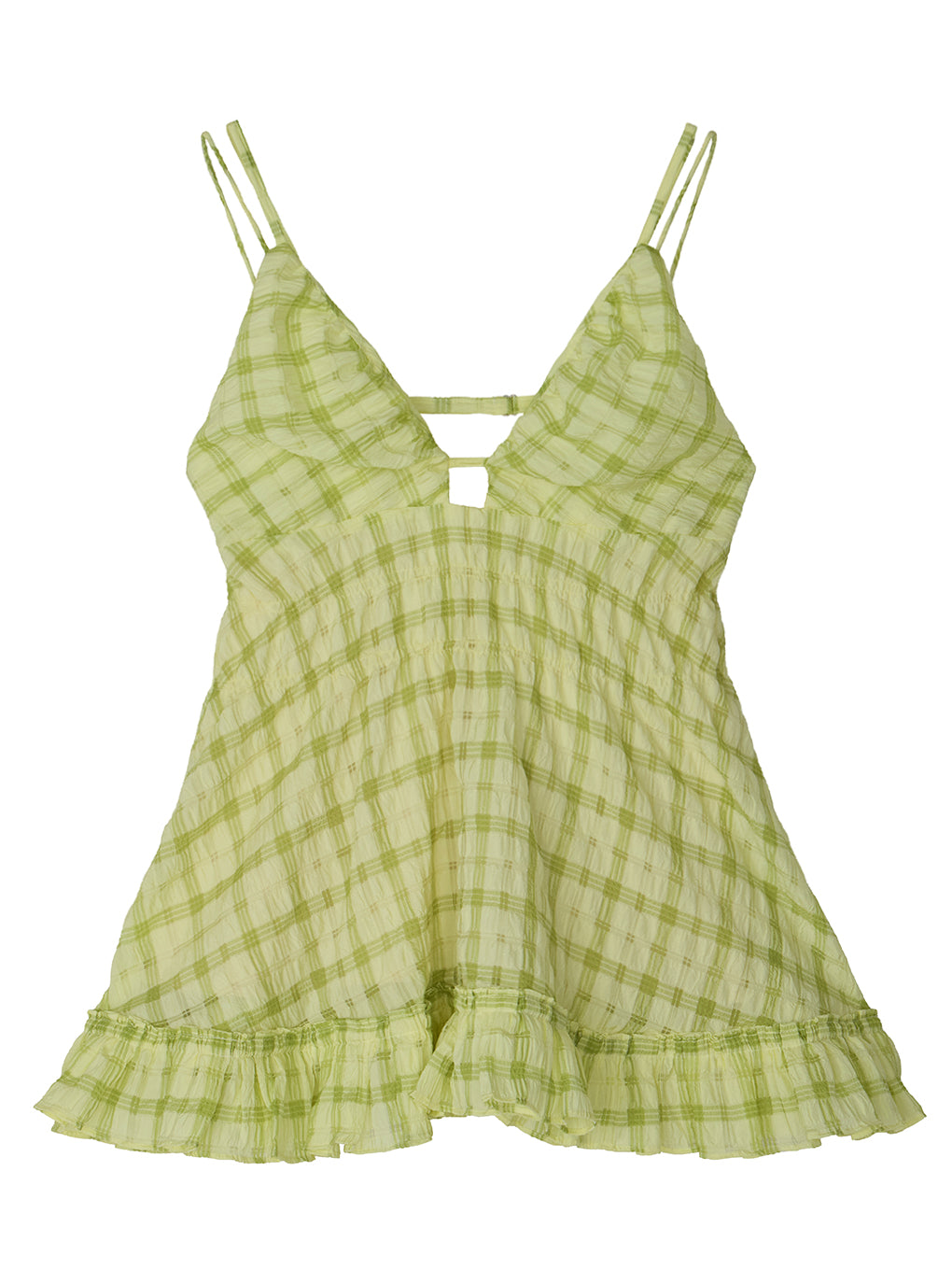 UNEVENNESS CHECK TUNIC TOP